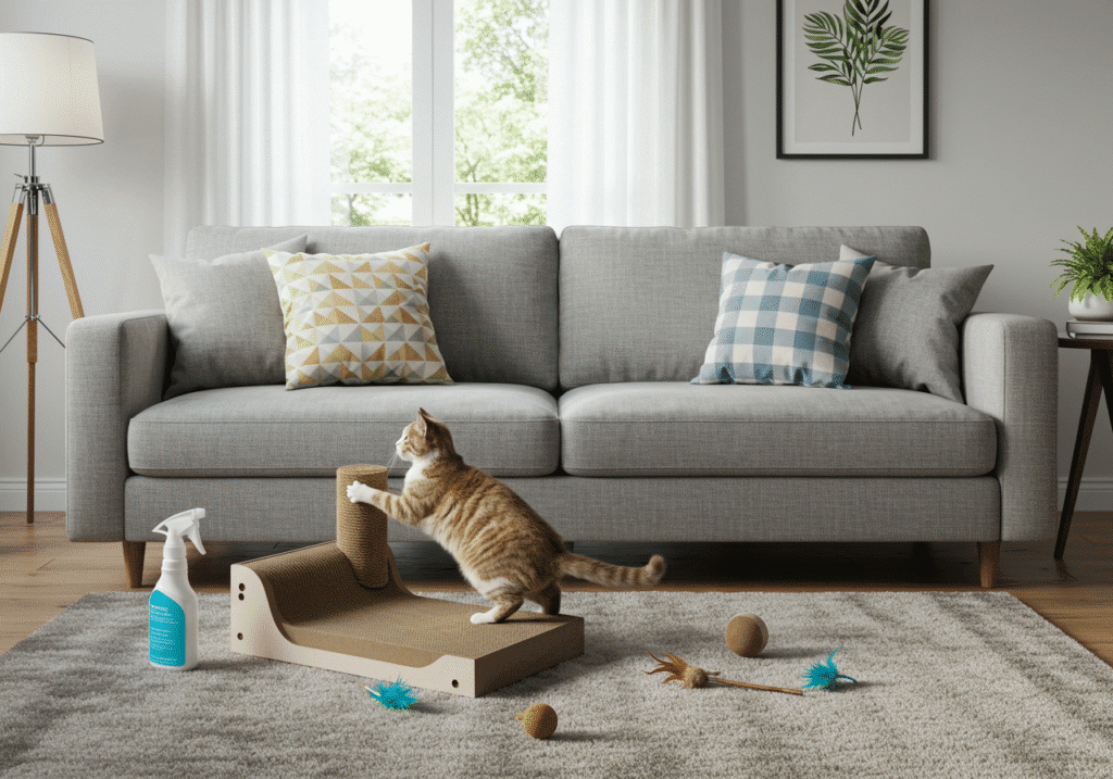 how to stop cat scratching furniture